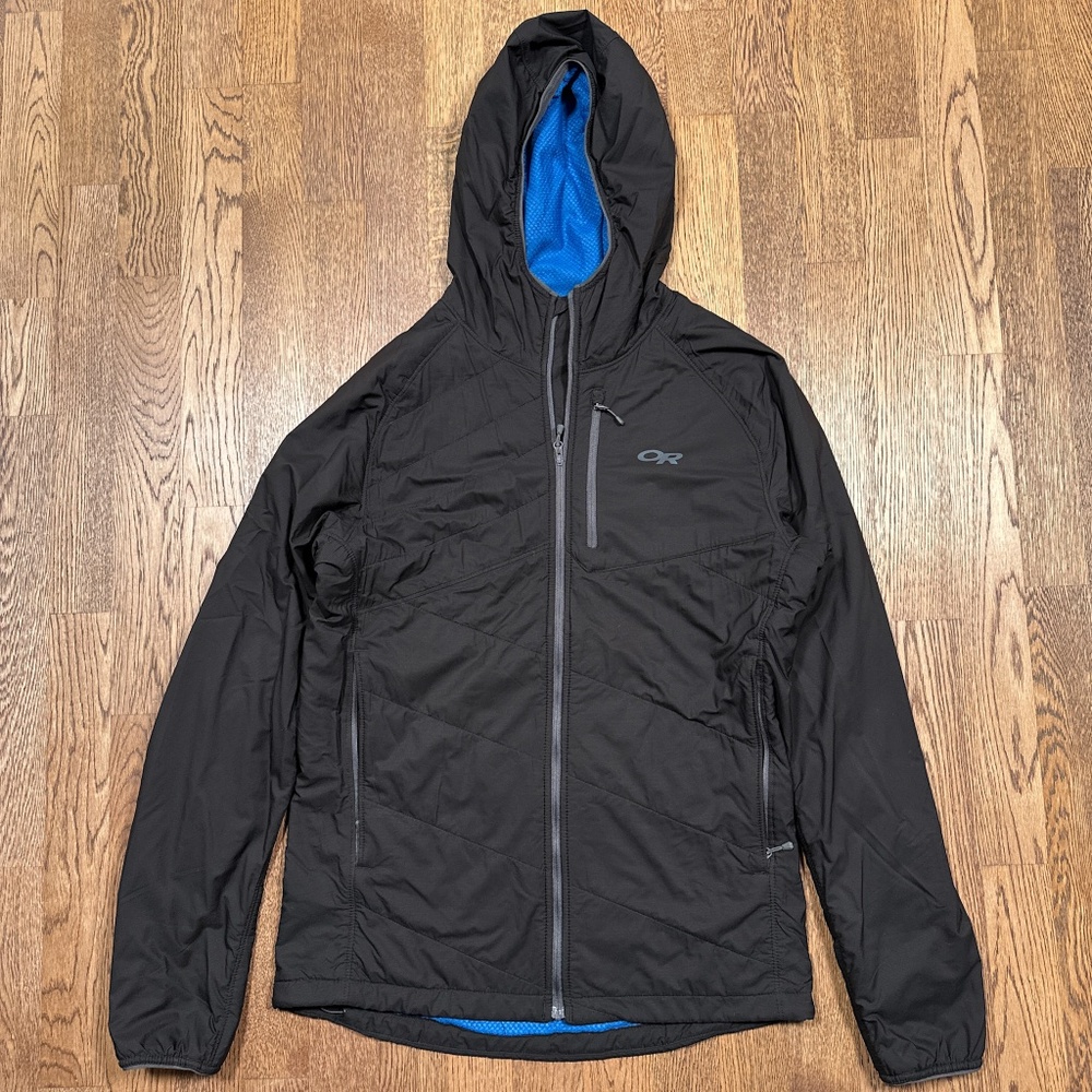 Outdoor Research Refuge Air Hooded Jacket Black Mens Medium